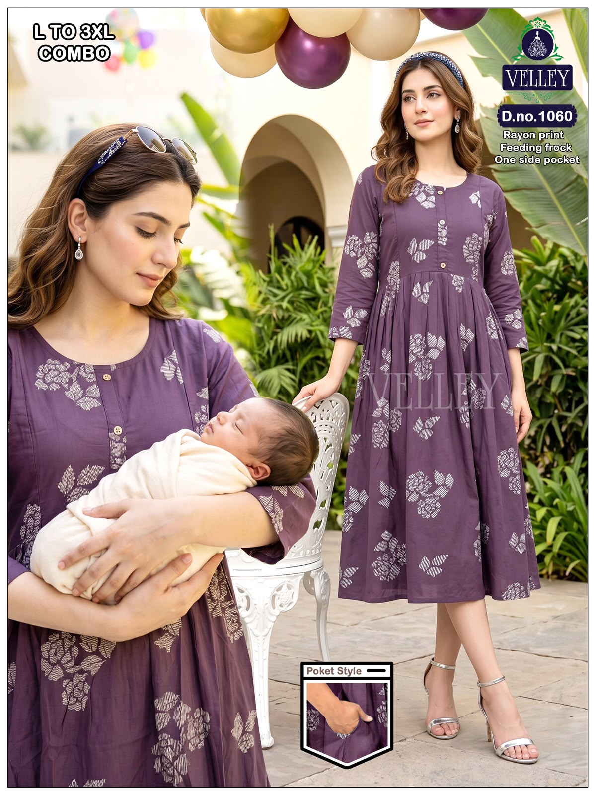 Rayon Print 2909 Velley Feeding Kurtis Exporter