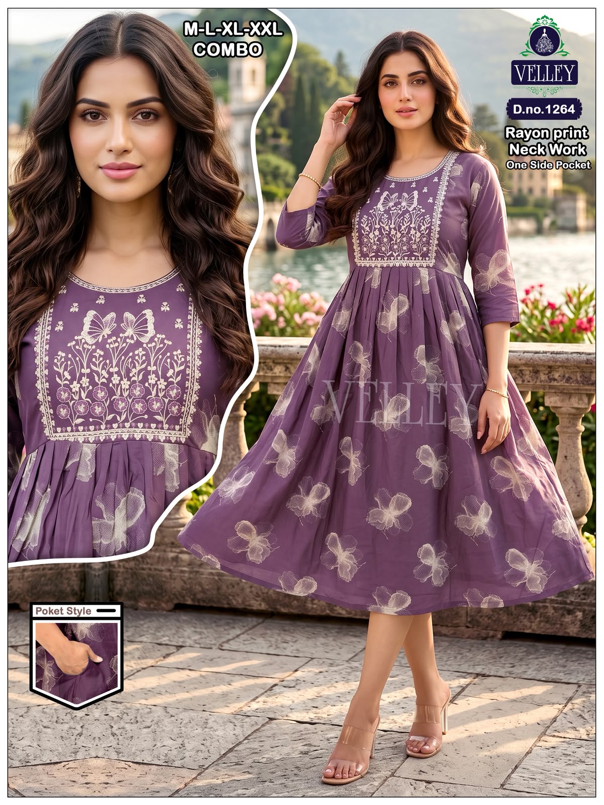 Rayon Series 12 Velley Anarkali Kurtis Exporter Ahmedabad