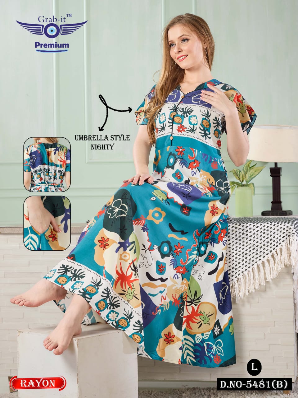 Rayon Umbrella 201224 Grab It Night Gowns Manufacturer