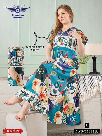 Rayon Umbrella 201224 Grab It Night Gowns Manufacturer