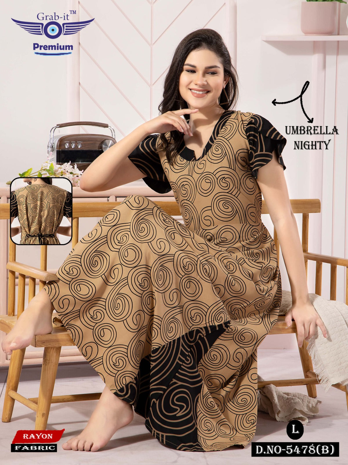 Rayon Umbrella Grab It Night Gowns Manufacturer India