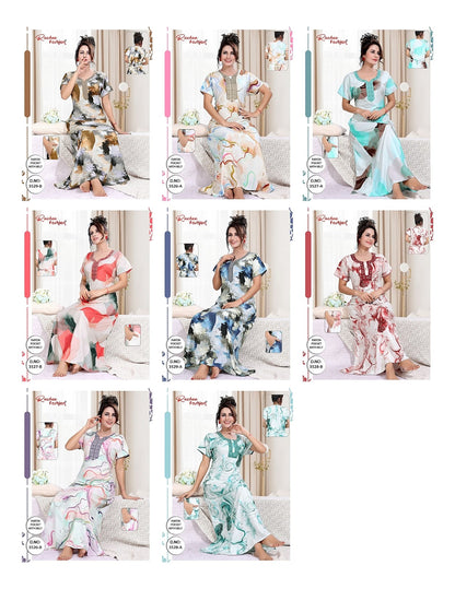 Rayon With Belt 3007 Ruchee Fashion Night Gowns Wholesale