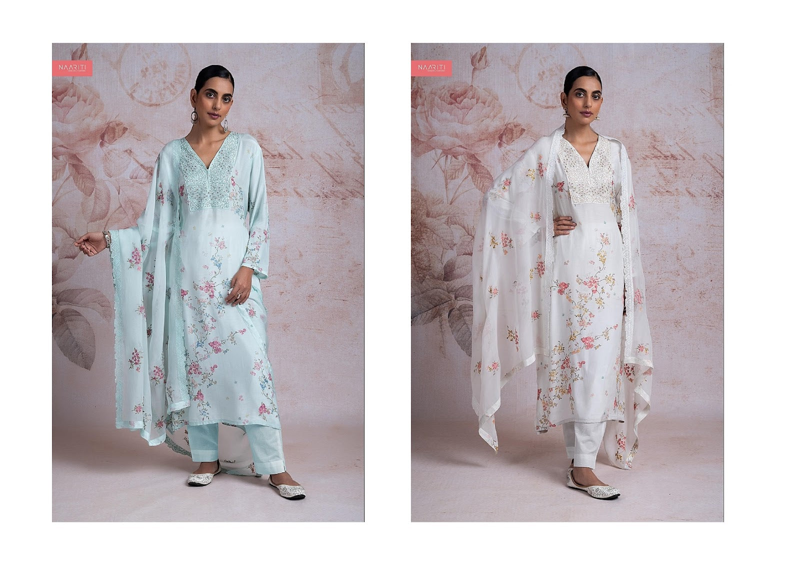 Raza Naariti Muslin Pant Style Suits Supplier India