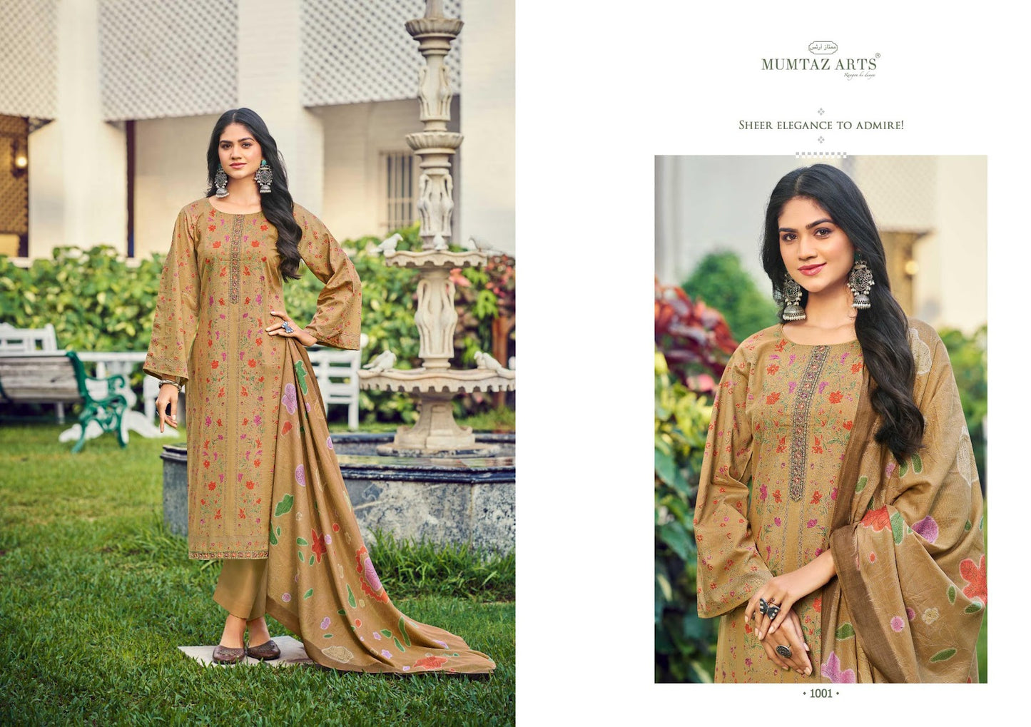 Raziya Mumtaz Arts Cambric Lawn Karachi Salwar Suits Wholesaler