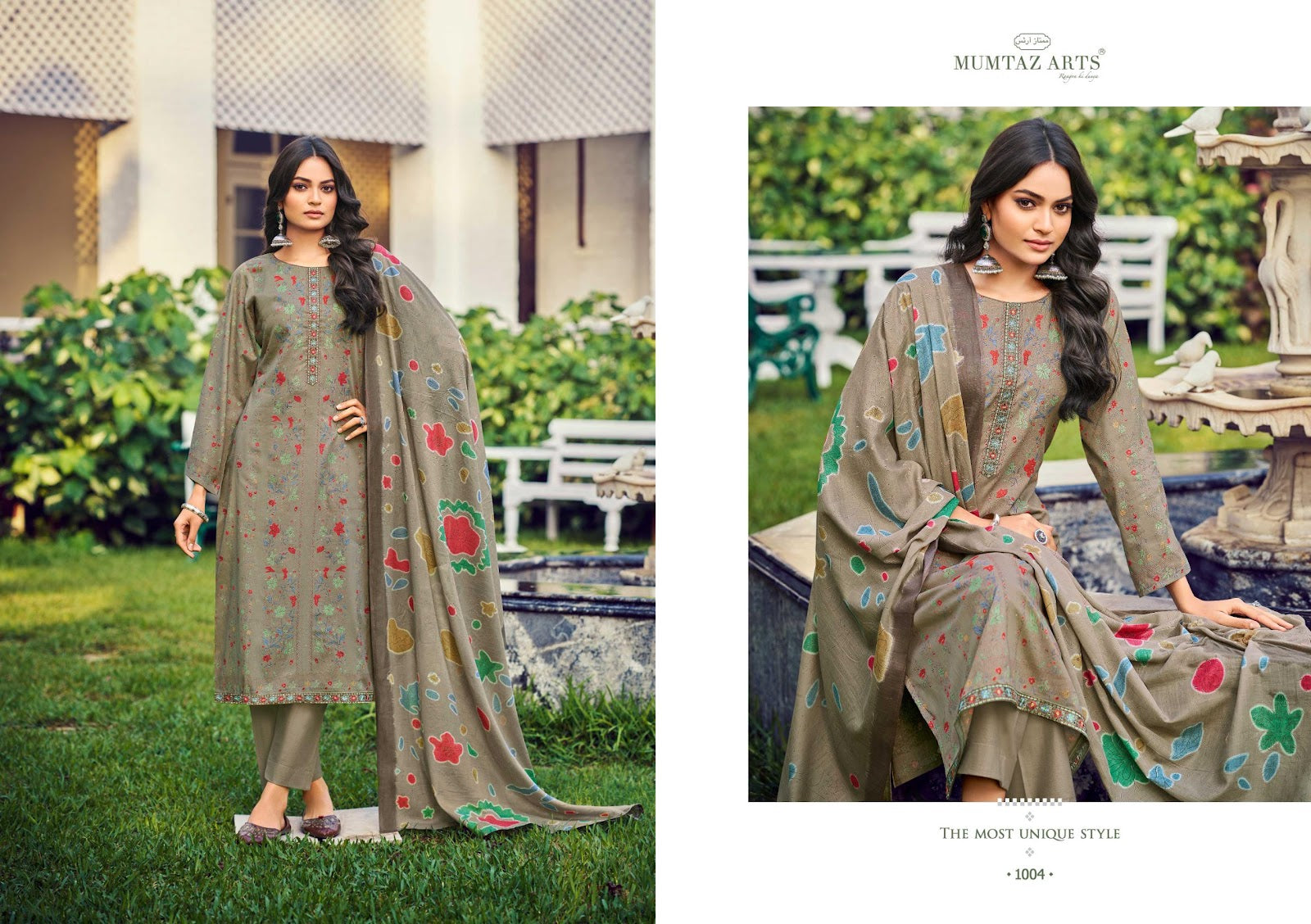 Raziya Mumtaz Arts Cambric Lawn Karachi Salwar Suits Wholesaler