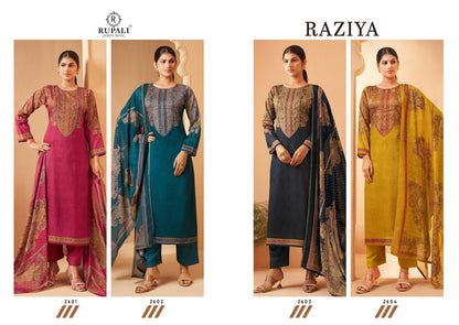 Raziya Rupali Jam Satin Pant Style Suits Wholesale Rate