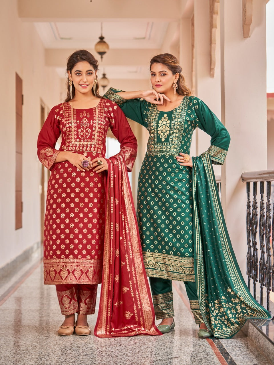 Ready At Store Nykaa Banwery Rayon 14Kg Readymade Pant Style Suits