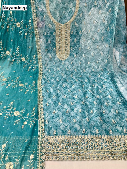Real Juice Nayandeep Organza Salwar Suits Exporter Gujarat