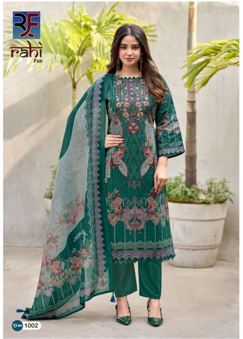 Red Orchid Rahi Fab Cotton Karachi Salwar Suits Wholesaler