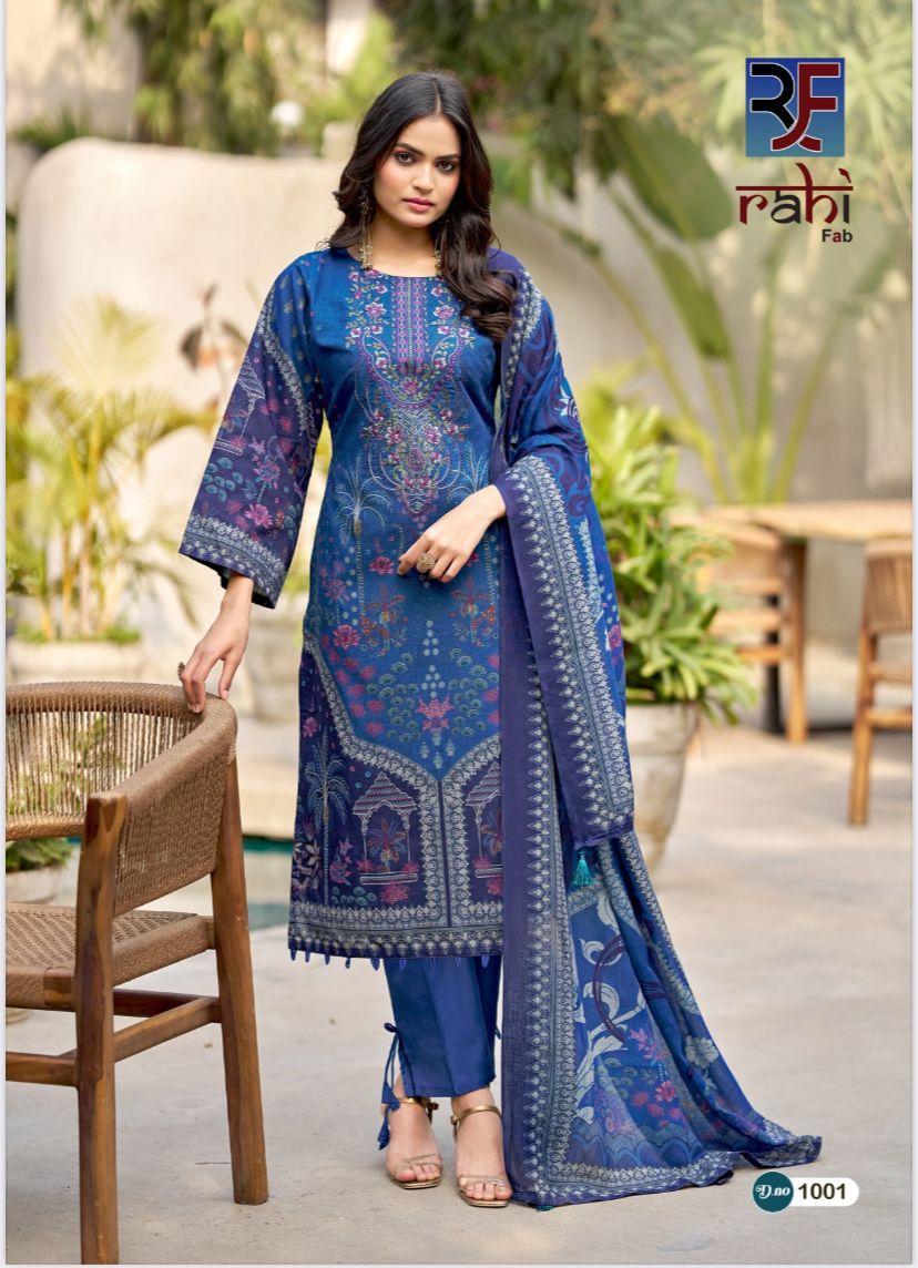 Red Orchid Rahi Fab Cotton Karachi Salwar Suits Wholesaler