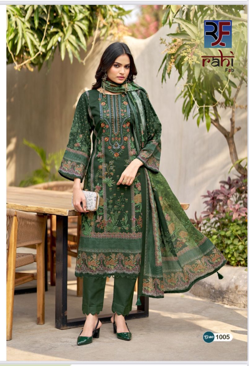 Red Orchid Rahi Fab Cotton Karachi Salwar Suits Wholesaler