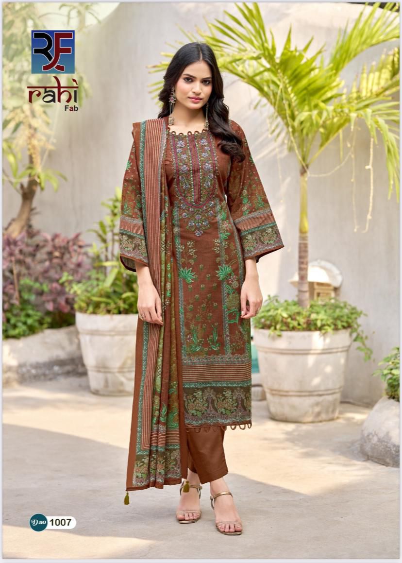 Red Orchid Rahi Fab Cotton Karachi Salwar Suits Wholesaler