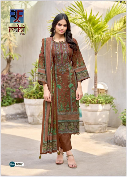 Red Orchid Rahi Fab Cotton Karachi Salwar Suits Wholesaler