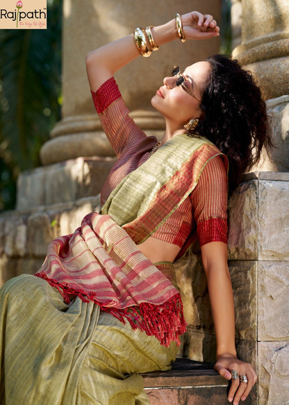 Redbull 940001 To 940006 Rajpath Handloom Sarees Wholesale Rate
