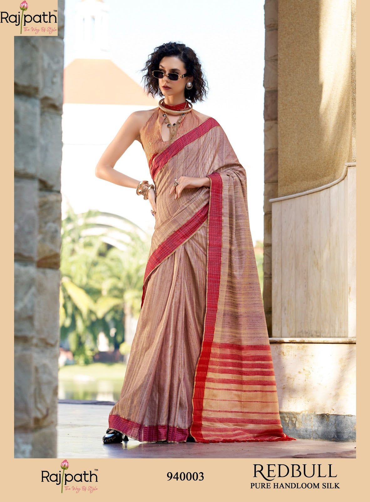 Redbull 940001 To 940006 Rajpath Handloom Sarees Wholesale Rate