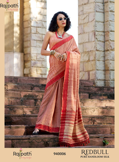 Redbull 940001 To 940006 Rajpath Handloom Sarees Wholesale Rate