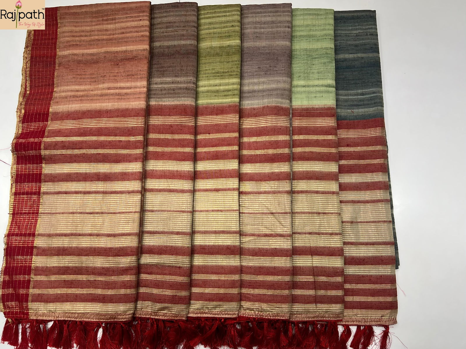 Redbull 940001 To 940006 Rajpath Handloom Sarees Wholesale Rate