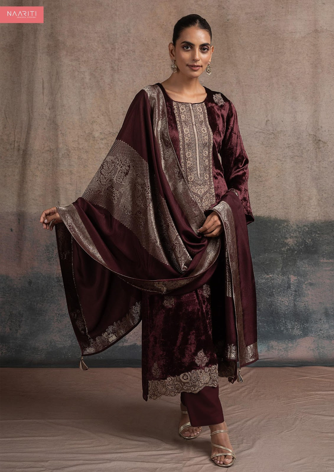 Reeha Naariti Velvet Suits Wholesaler India