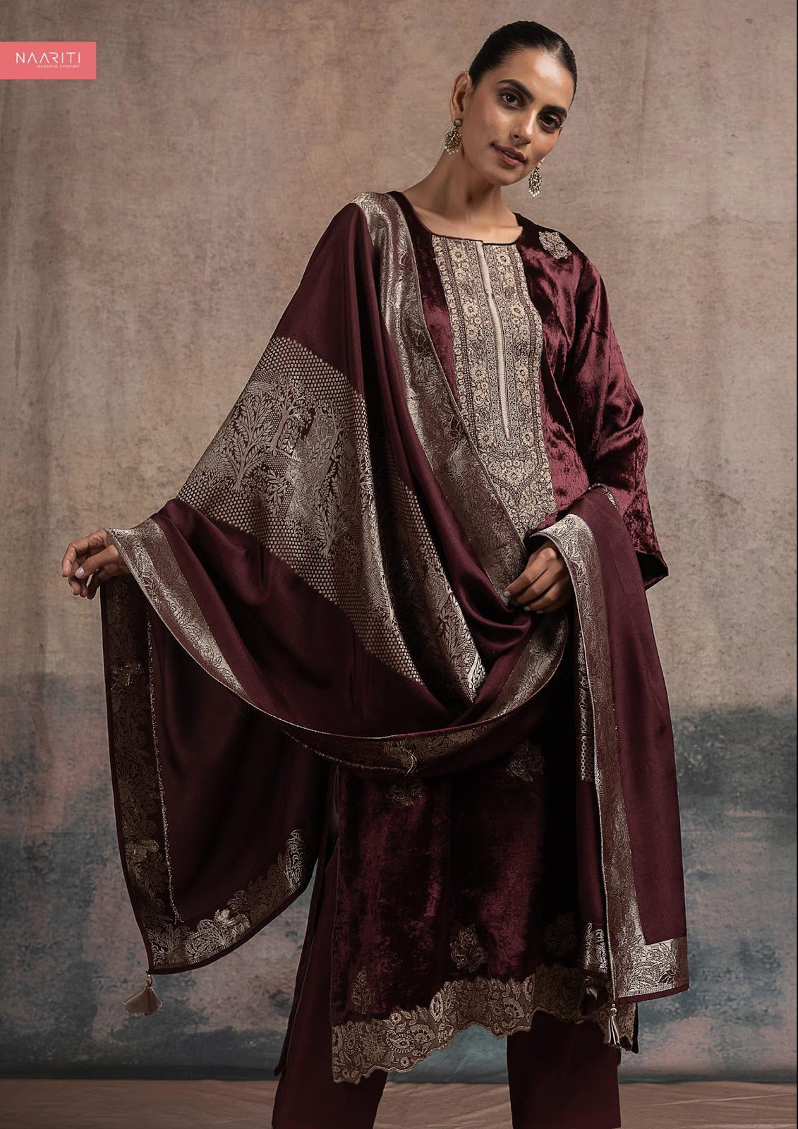 Reeha Naariti Velvet Suits Wholesaler India