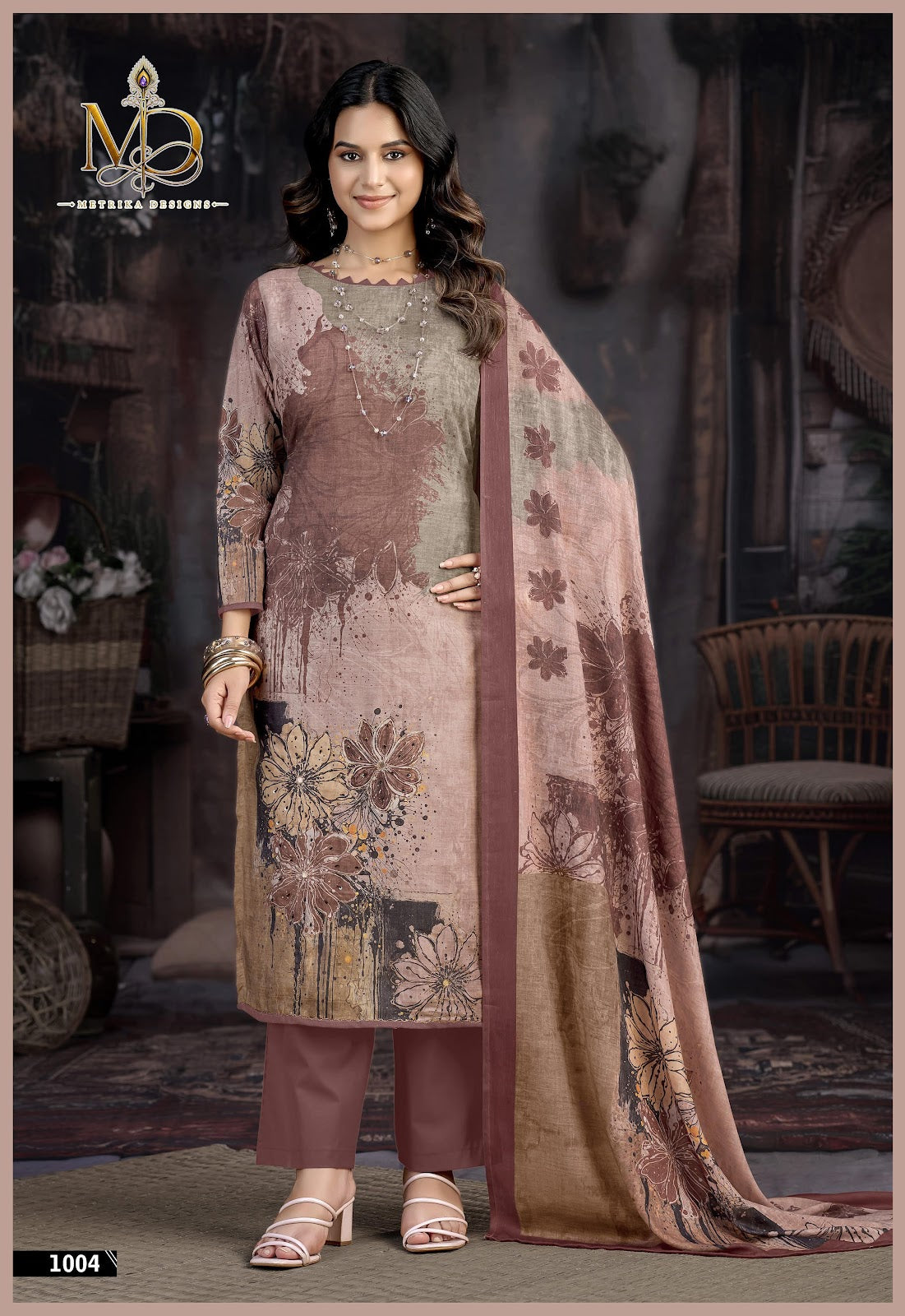 Reehana Vol 1 Metrika Designs Cotton Dress Material Exporter India