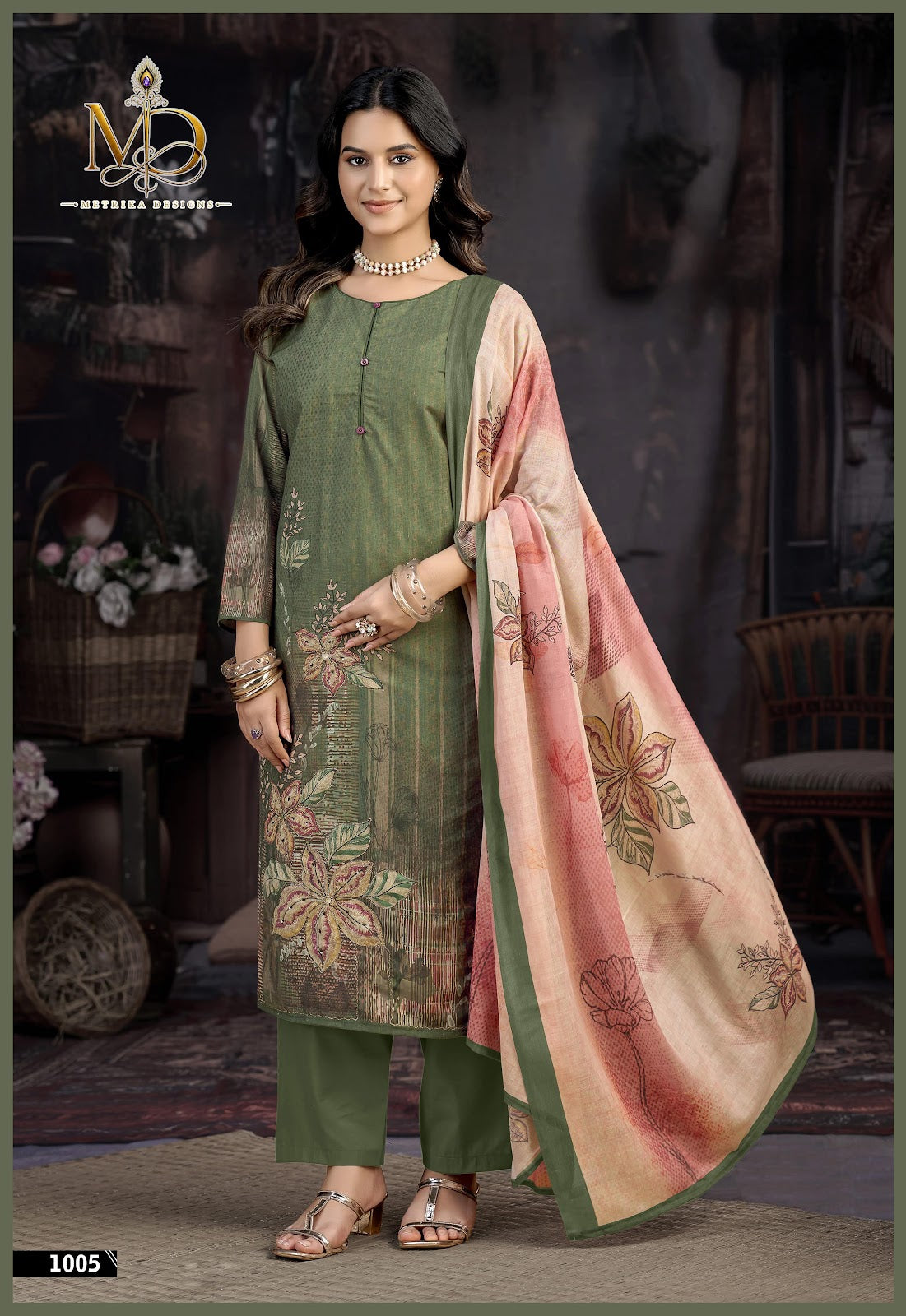 Reehana Vol 1 Metrika Designs Cotton Dress Material Exporter India