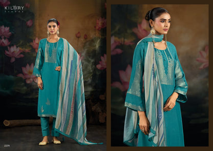 Reem Kilory Muslin Jacquard Pant Style Suits Wholesale Rate