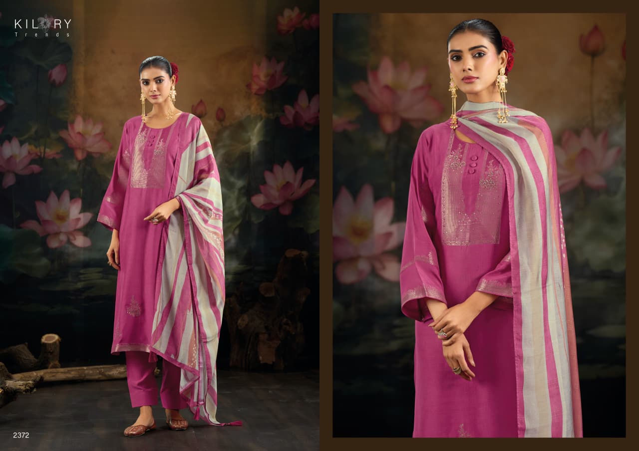 Reem Kilory Muslin Jacquard Pant Style Suits Wholesale Rate