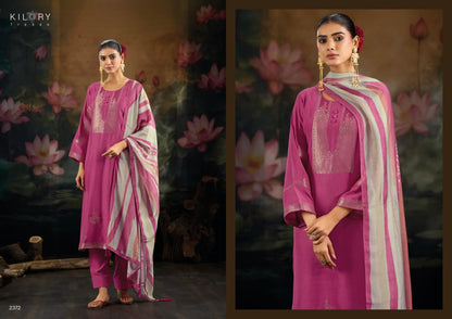 Reem Kilory Muslin Jacquard Pant Style Suits Wholesale Rate