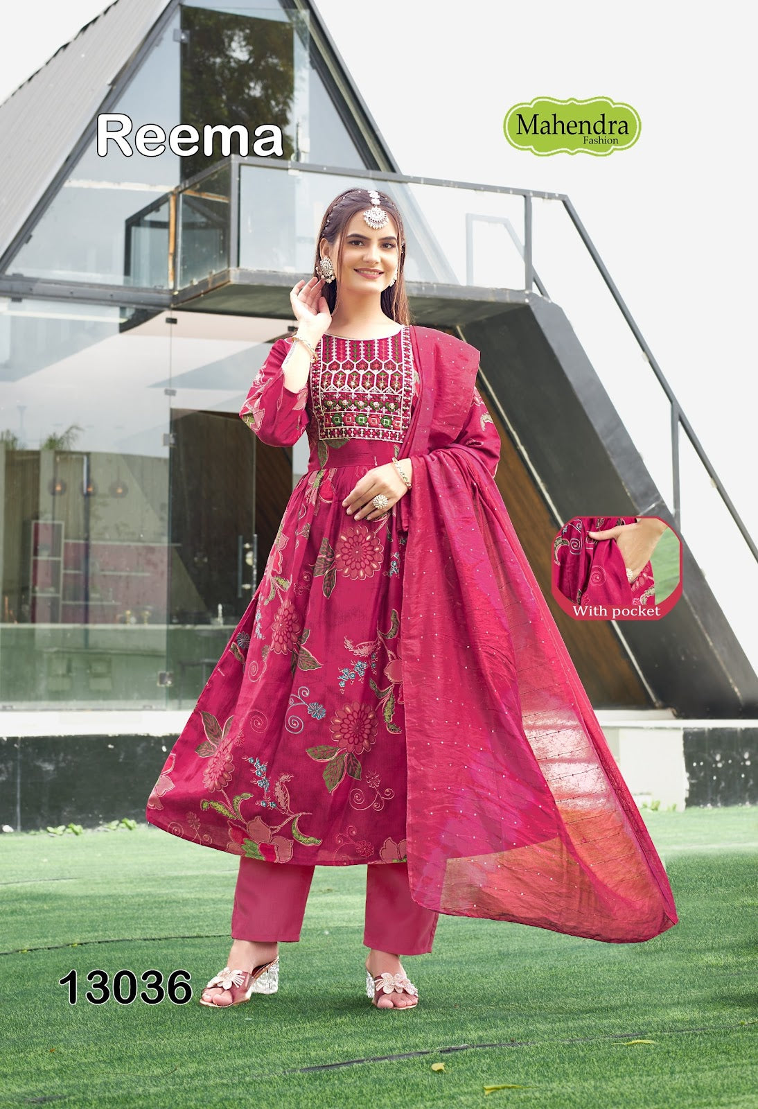 Reema Vol 1 Mahendra Fashion Vatican Readymade Anarkali Suits Supplier