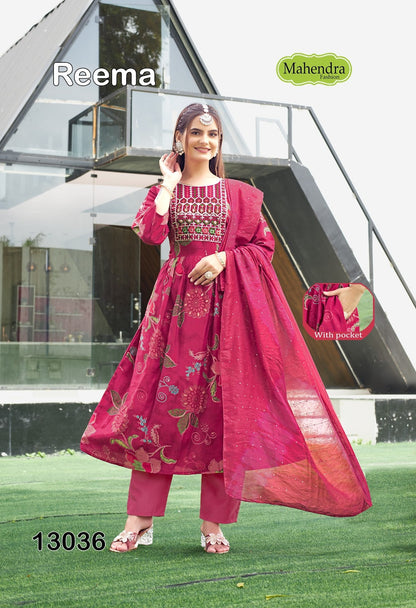 Reema Vol 1 Mahendra Fashion Vatican Readymade Anarkali Suits Supplier