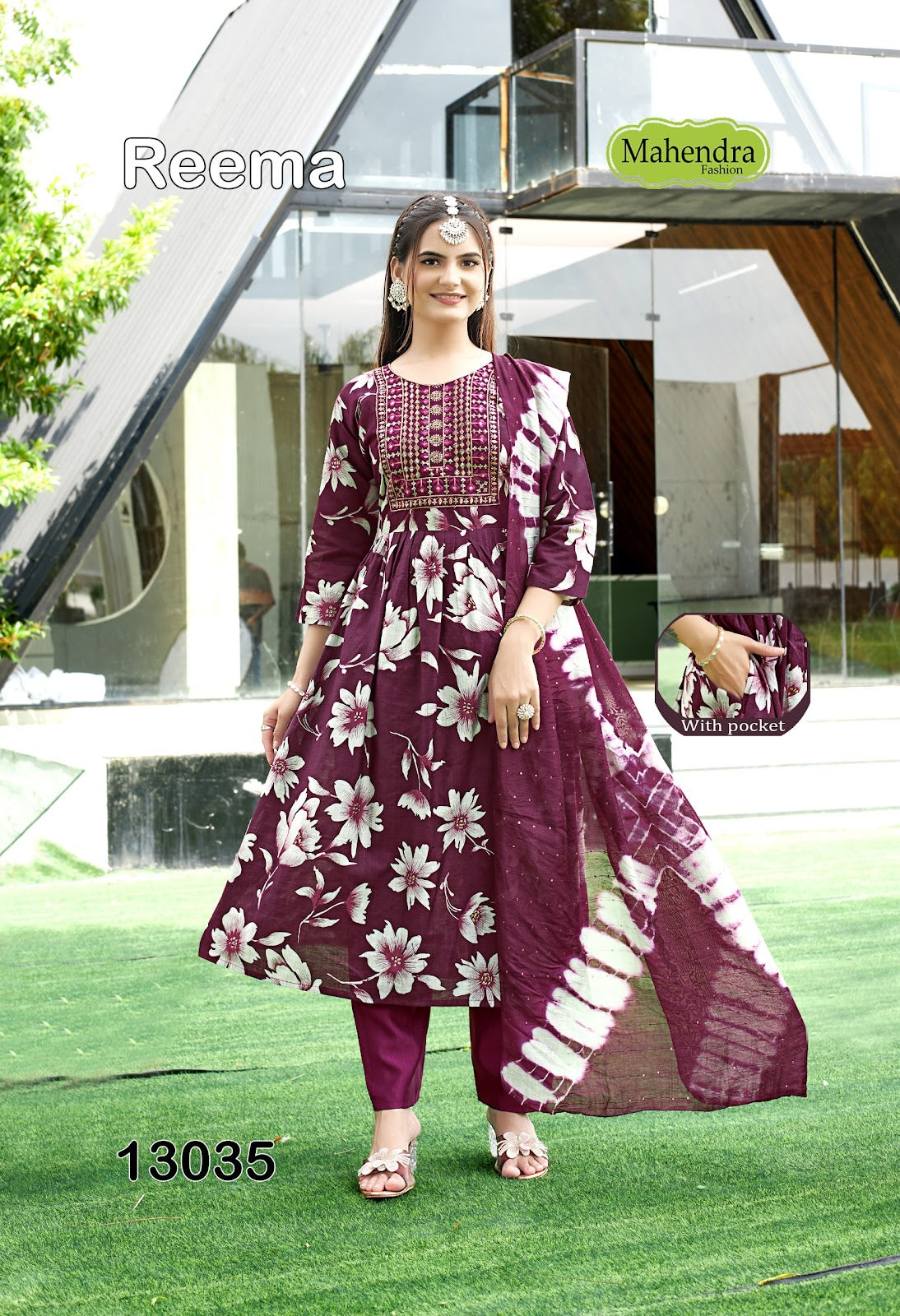 Reema Vol 1 Mahendra Fashion Vatican Readymade Anarkali Suits Supplier