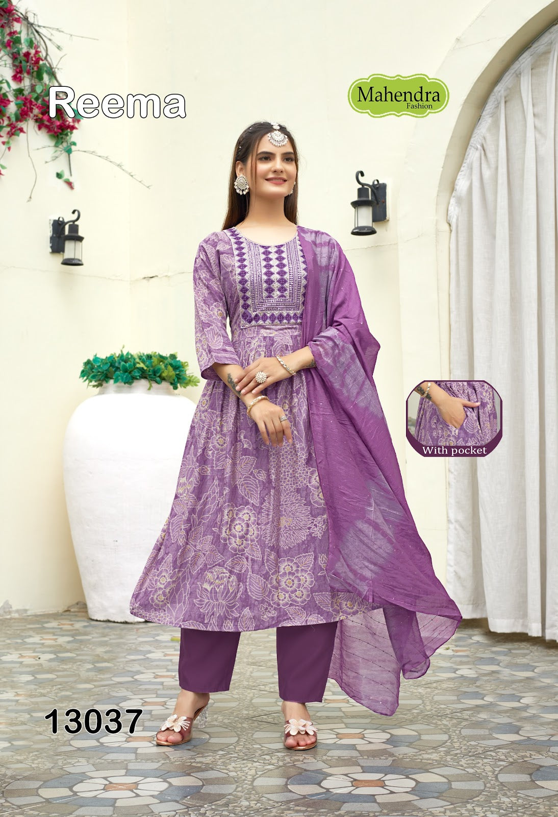 Reema Vol 1 Mahendra Fashion Vatican Readymade Anarkali Suits Supplier