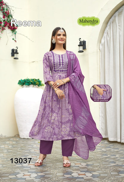 Reema Vol 1 Mahendra Fashion Vatican Readymade Anarkali Suits Supplier