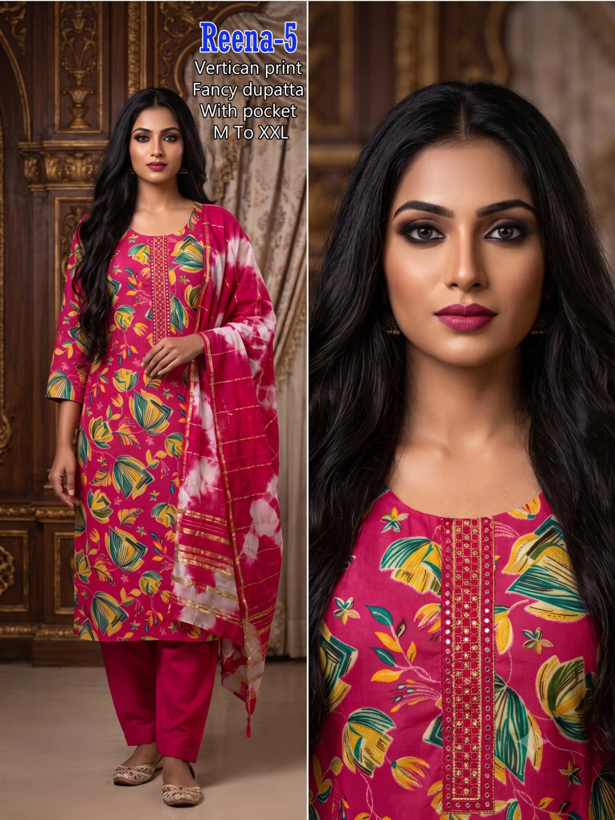 Reena Infinity Vertican Readymade Pant Style Suits Exporter