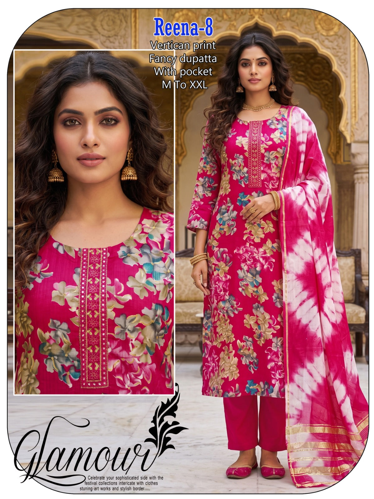 Reena Infinity Vertican Readymade Pant Style Suits Exporter