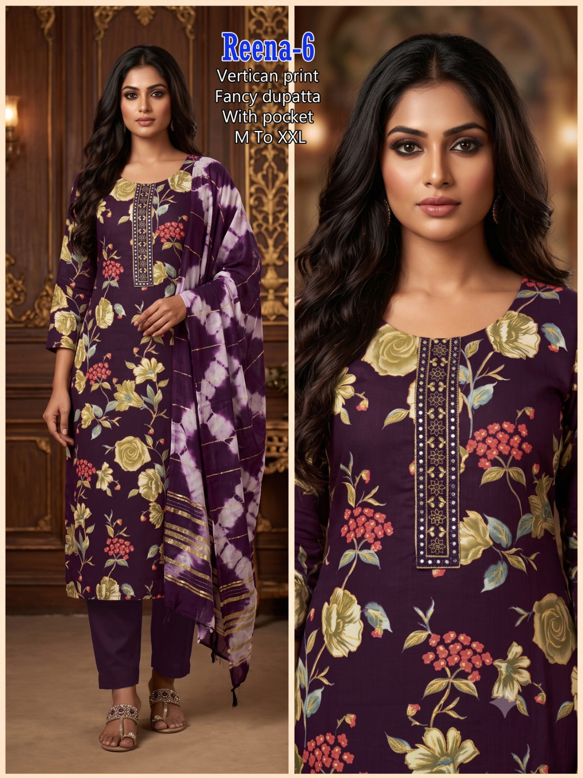 Reena Infinity Vertican Readymade Pant Style Suits Exporter