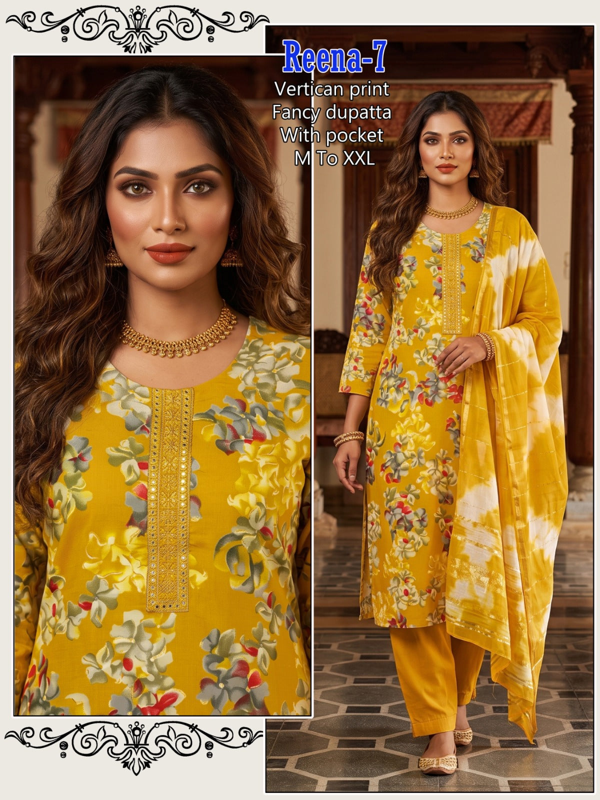 Reena Infinity Vertican Readymade Pant Style Suits Exporter