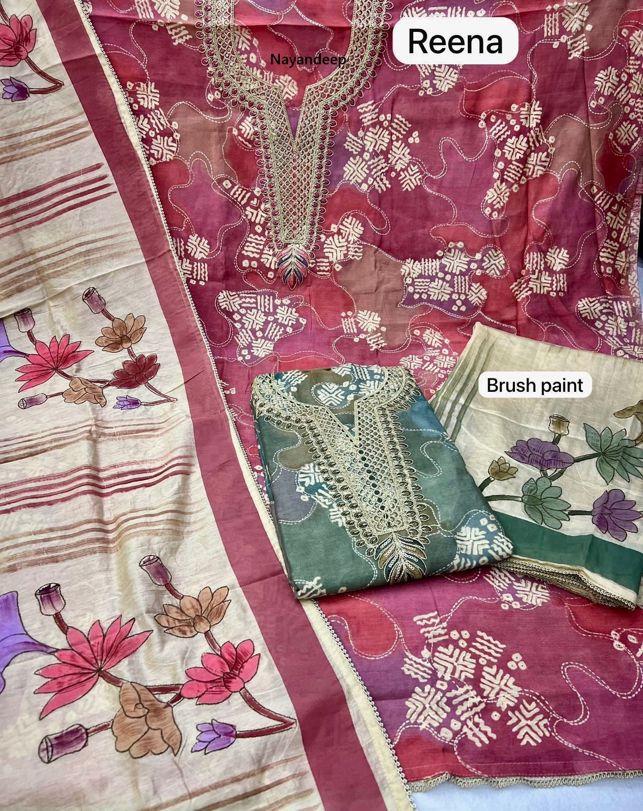 Reena Suhani Nayandeep Cotton Dress Material Wholesale Rate
