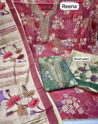 Reena Suhani Nayandeep Cotton Dress Material Wholesale Rate
