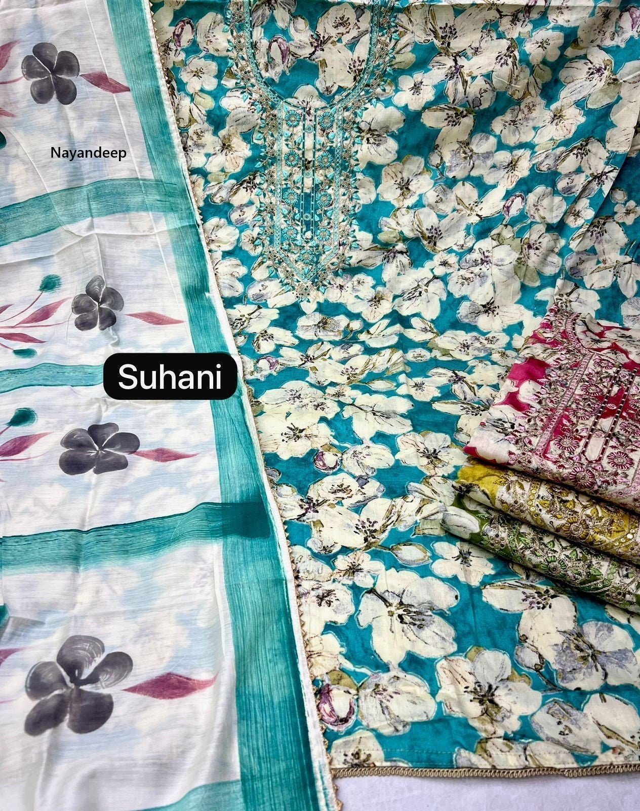 Reena Suhani Nayandeep Cotton Dress Material Wholesale Rate
