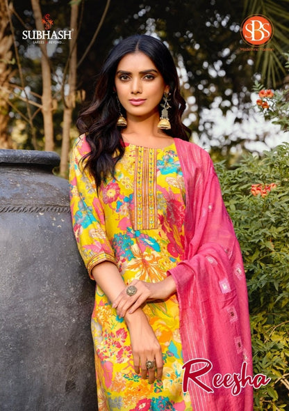 Reesha Sbs Modal Chanderi Readymade Pant Style Suits Manufacturer Gujarat
