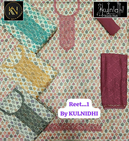 Reet Kulnidhi Pure Zam Salwar Suits Wholesaler