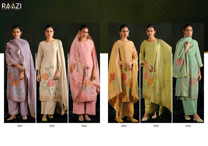 Reet Rama Fashions Raazi Silk Jacquard Pant Style Suits Exporter