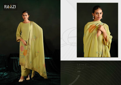 Reet Rama Fashions Raazi Silk Jacquard Pant Style Suits Exporter