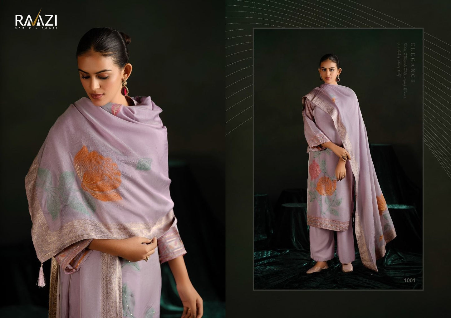 Reet Rama Fashions Raazi Silk Jacquard Pant Style Suits Exporter