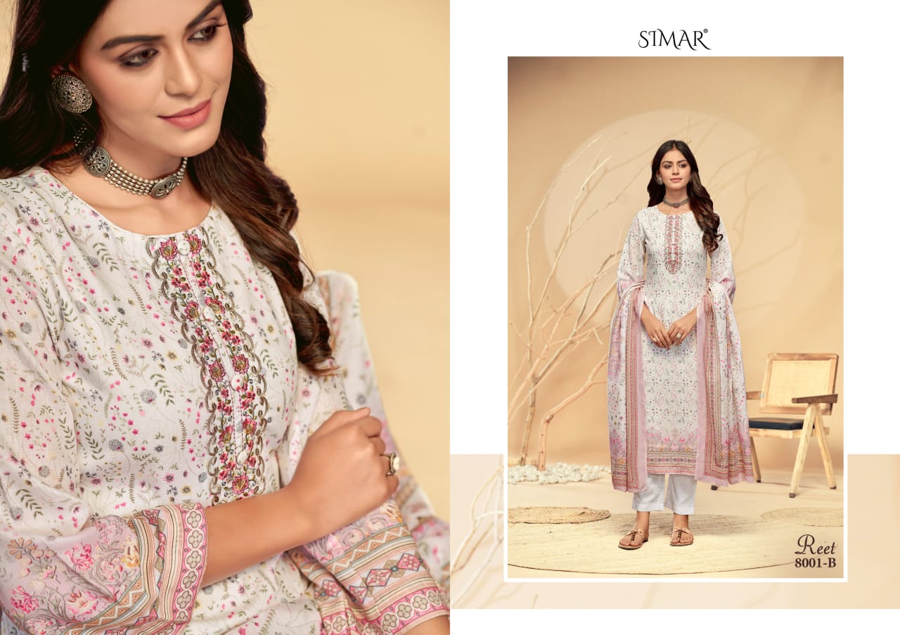 Reet Simar Cotton Pant Style Suits Exporter Ahmedabad