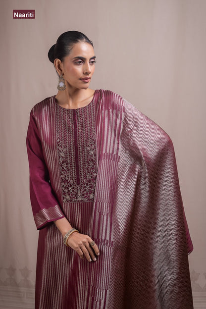 Reetal 2897 Naariti Silk Jacquard Pant Style Suits Wholesaler Gujarat