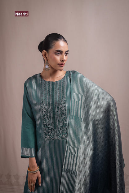 Reetal 2897 Naariti Silk Jacquard Pant Style Suits Wholesaler Gujarat