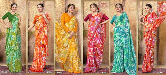 Reeti Vol 2 Vallabhi Prints Georgette Sarees Manufacturer