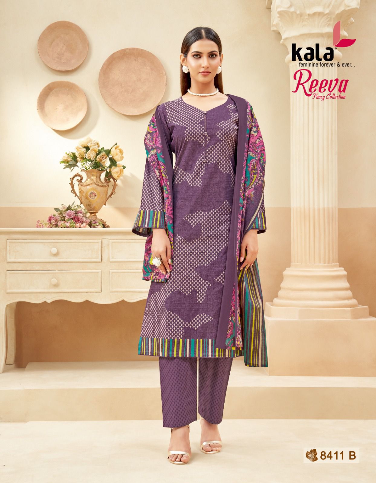 Reeva Kala Cotton Karachi Salwar Suits Manufacturer Gujarat